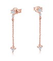 Stunning CZ Stone With Chain Drop Earring Stud STS-5548